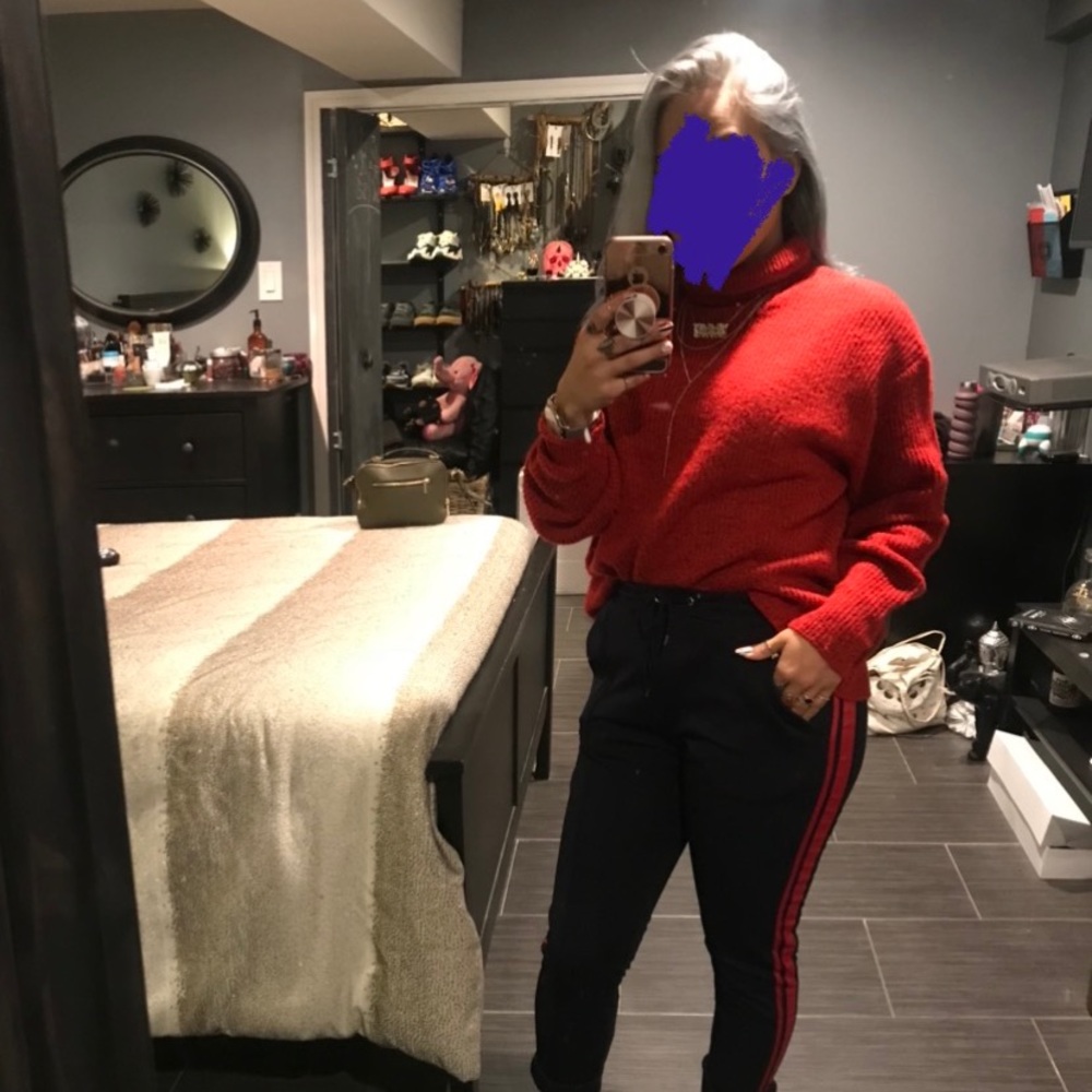 Double stripe sporty pants